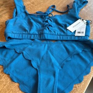 Marysia two piece 
NWT 
Small

Palm Springs top
Antibes bottom